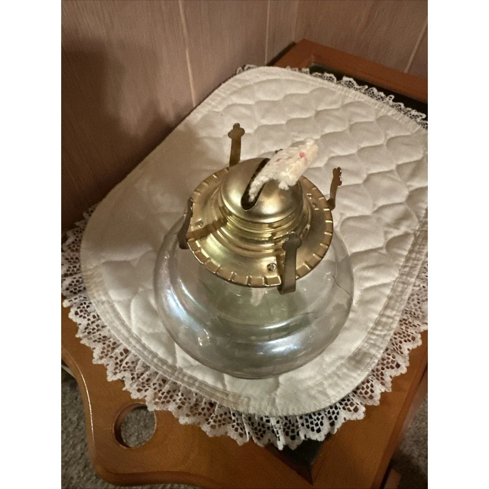 Vintage Iridescent Clear Glass 6